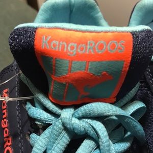 Kangaroos blue sneakers. Very cute and comfy